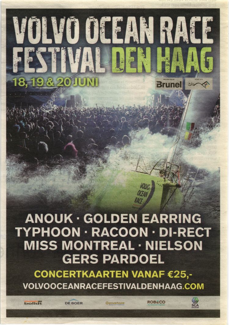 Golden Earring concert ad Volvo Ocean Race